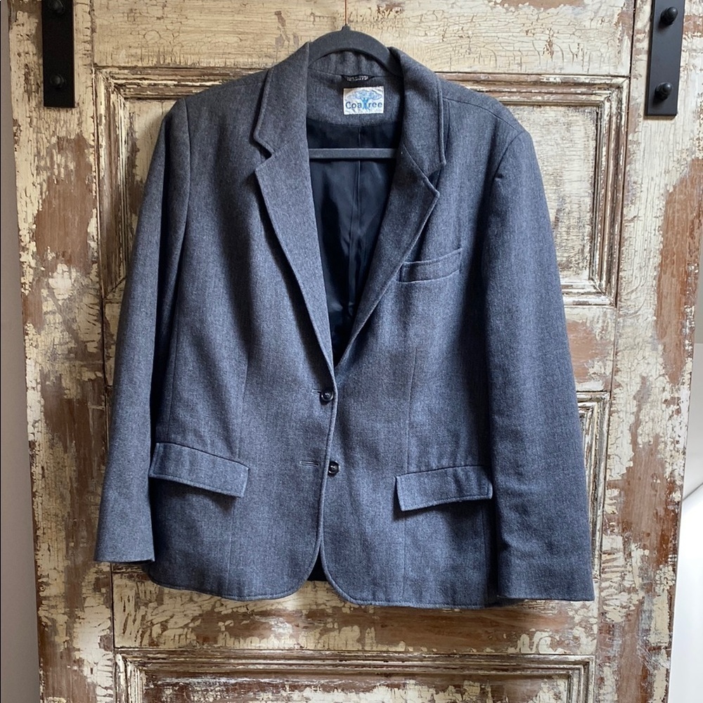 Vintage Wool Blazer by Coatree, Size 14 - Picture 1 of 10